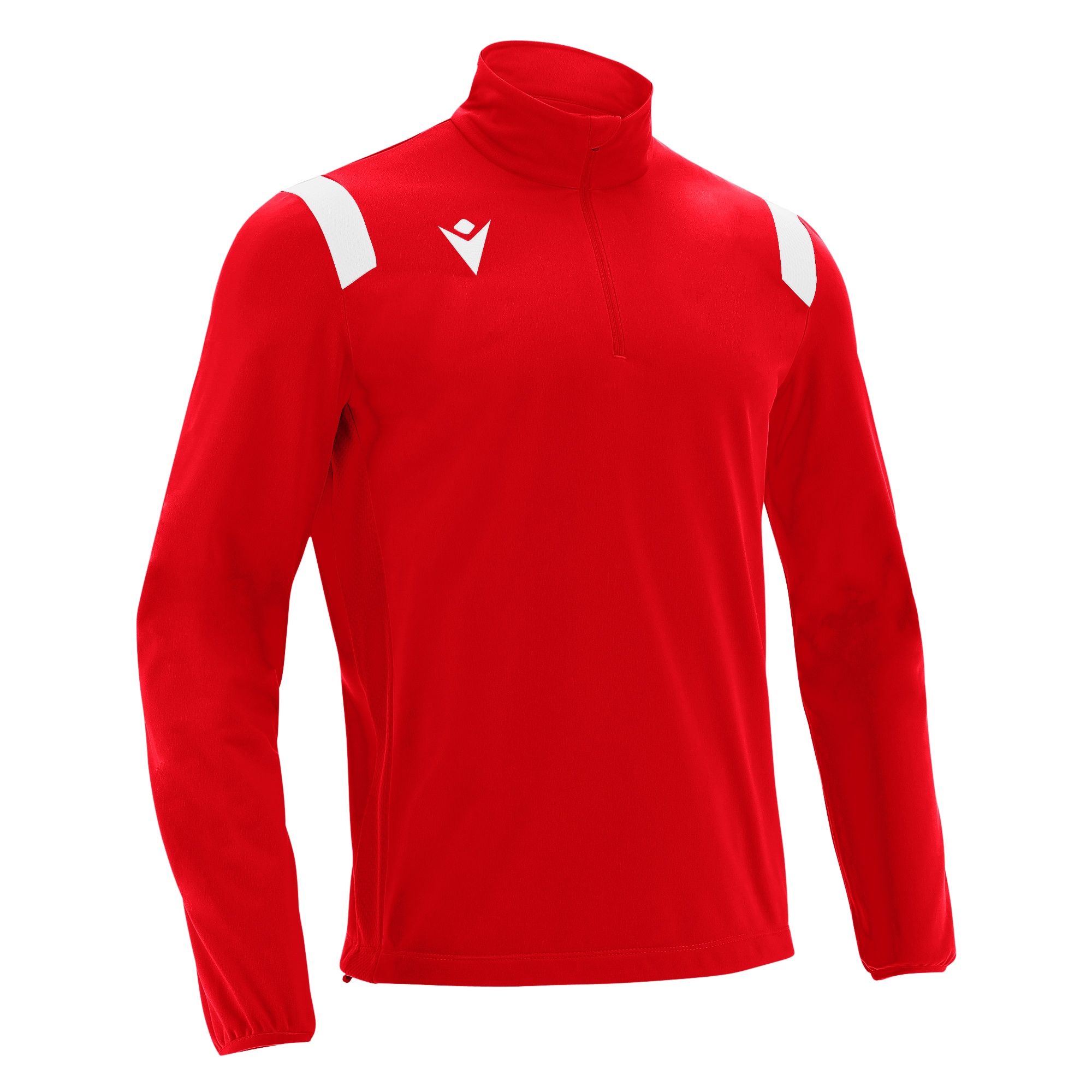 GANGE 1/4 ZIP RED/WHT,S Macron.rs