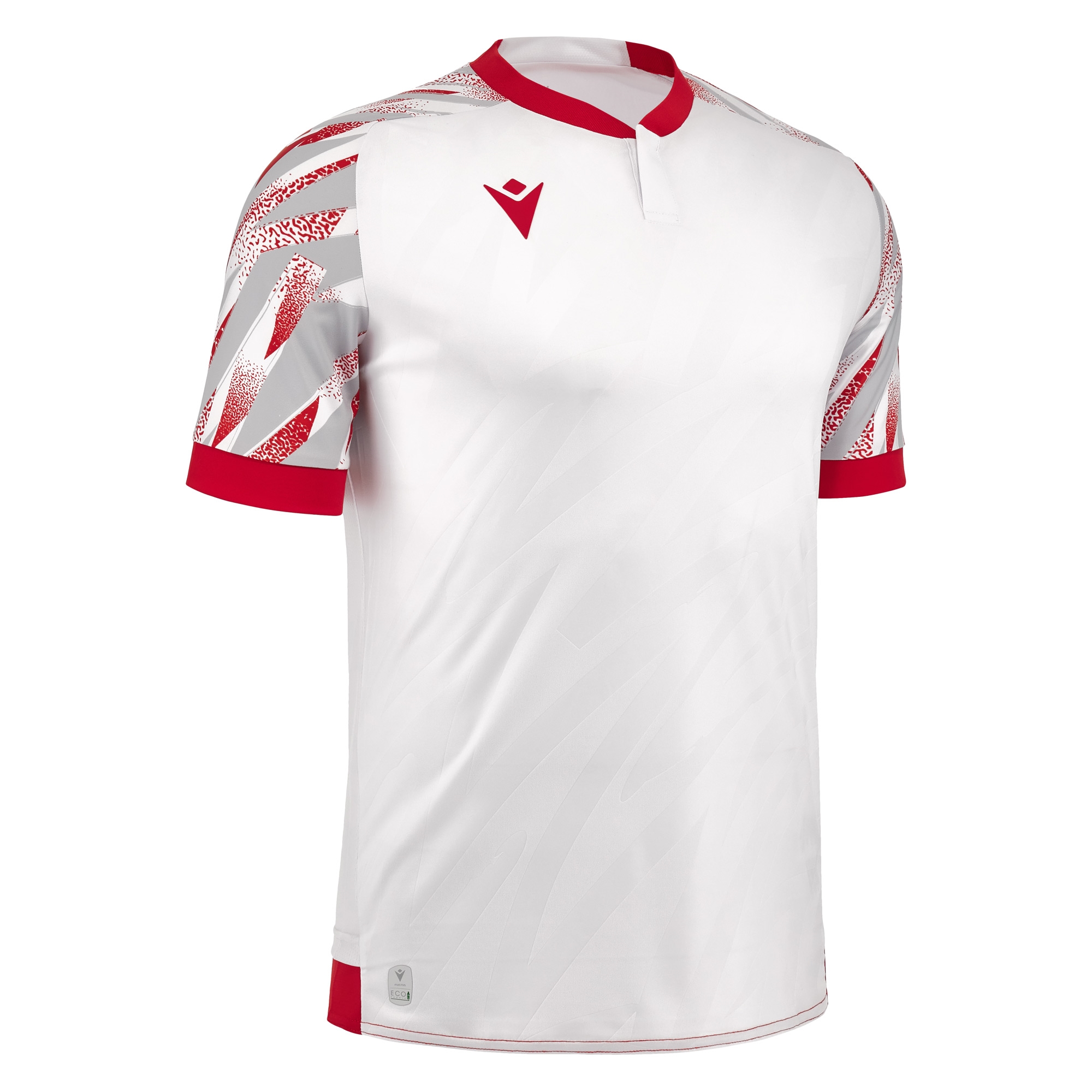 THEMIS ECO SHIRT WHT/RED  SS,M
