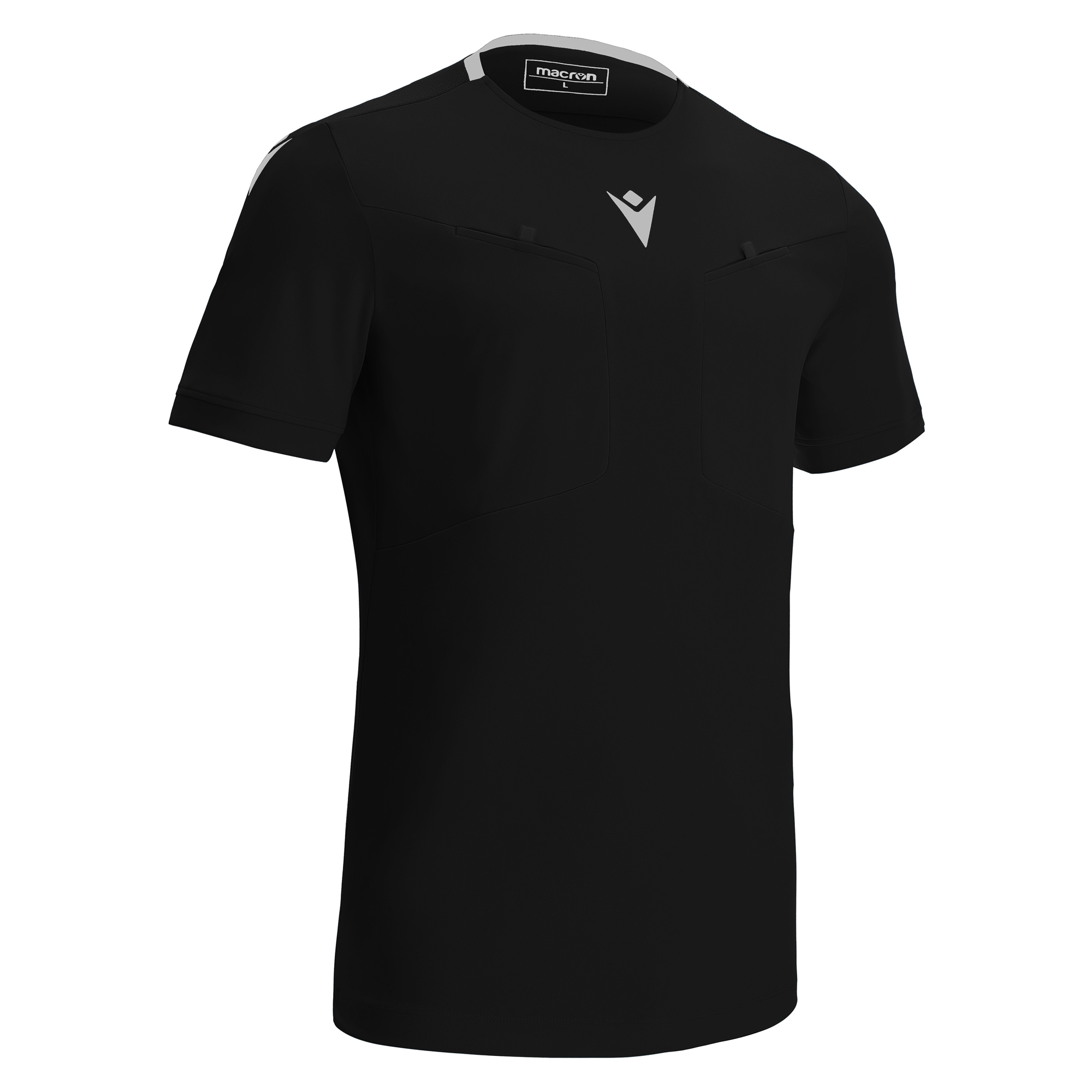 FRISK REFEREE SHIRT BLK/WHT SS,M