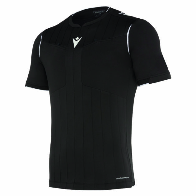 EKLIND REFEREE SHIRT BLK/WHT SS,M