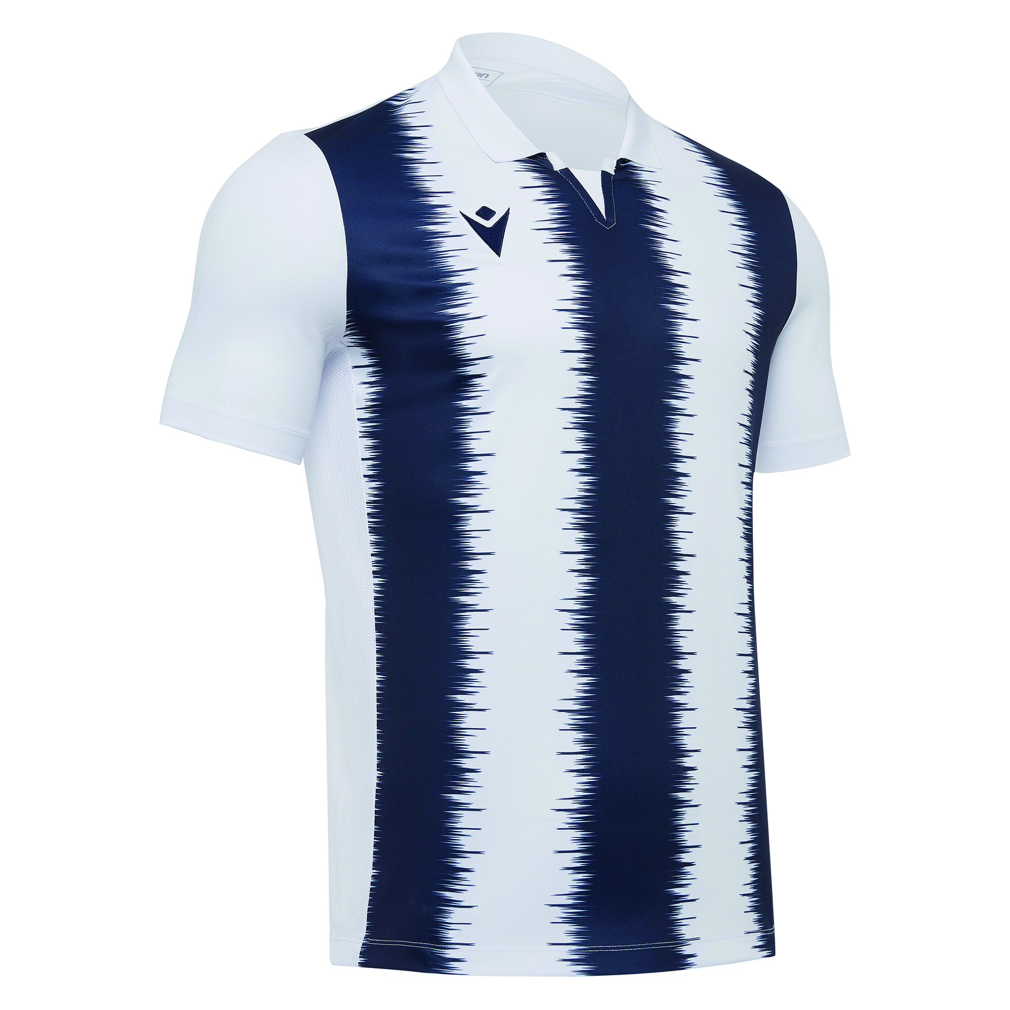 MIRAM SHIRT WHT/NAV SS,L