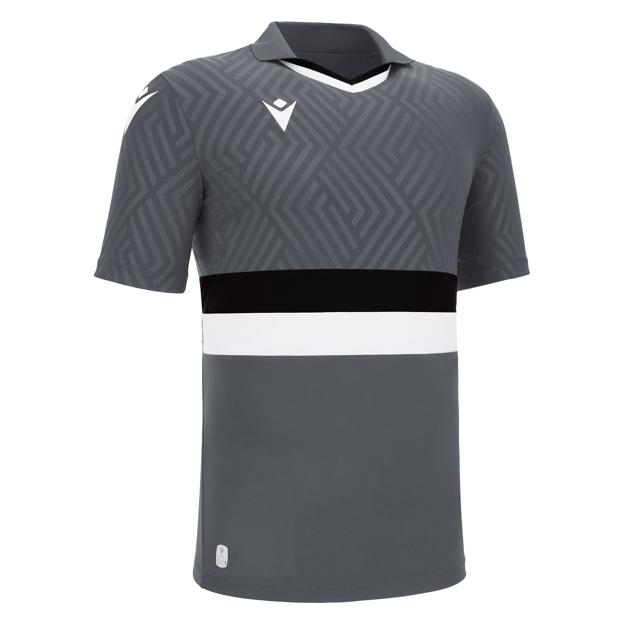 CHARON ECO SHIRT SS, ANT/BLK,M