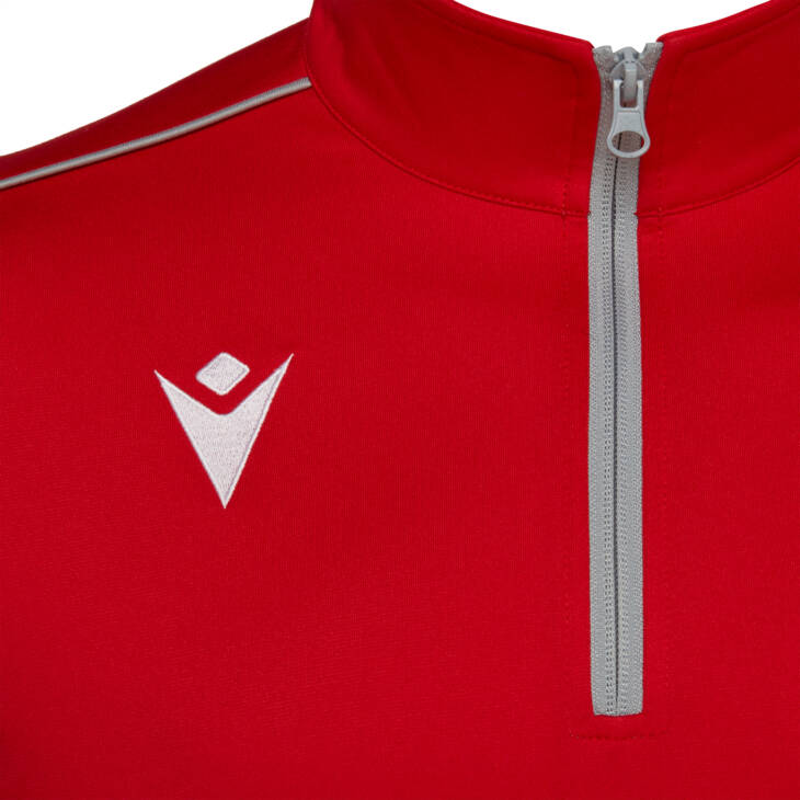 HAVEL 1/4 ZIP TOP RED,S - Slika 3