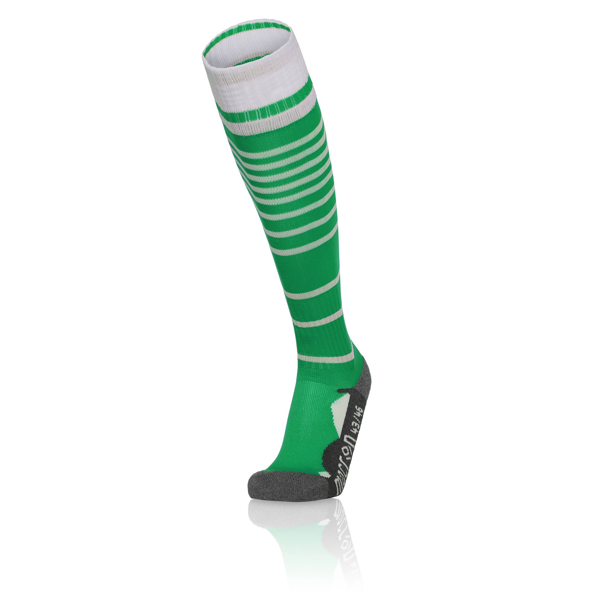 TARGET SOCKS GRN/WHT (5PZ,)L