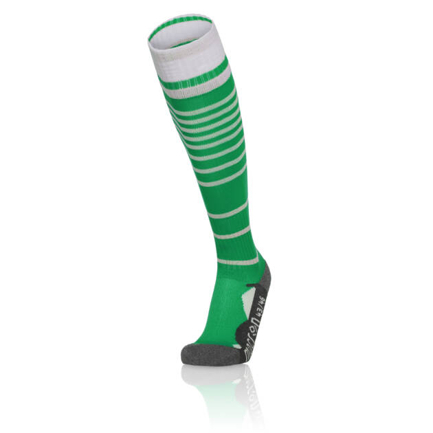 TARGET SOCKS GRN/WHT (5PZ,)L