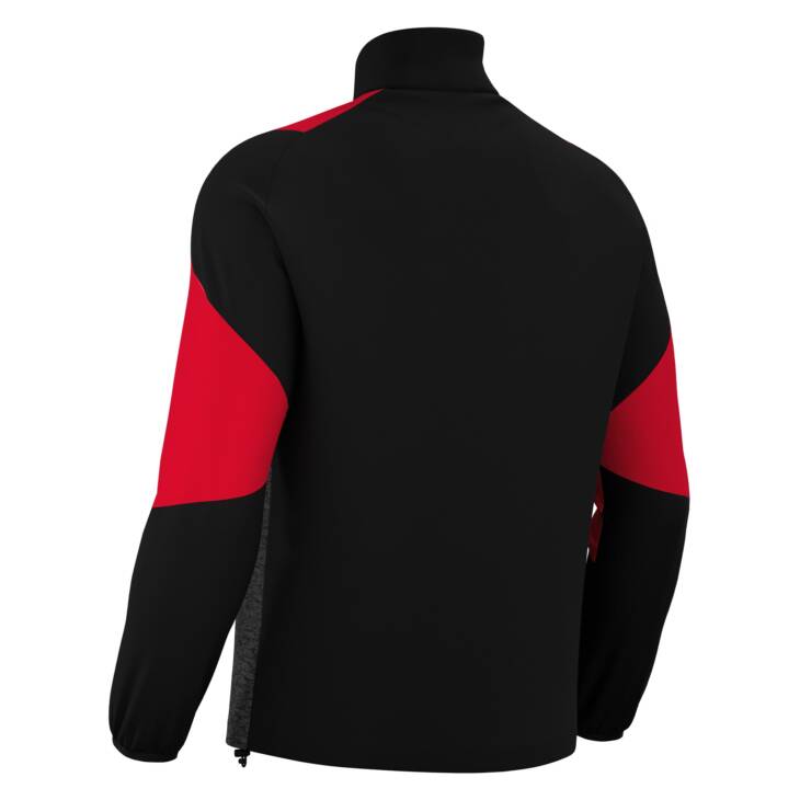 CUZCO 1/4 ZIP TOP BLK/RED,L - Slika 2