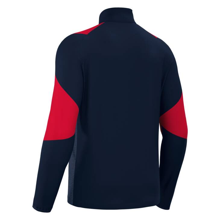 IZEL 1/4 ZIP TOP NAV/RED,XXL - Slika 2