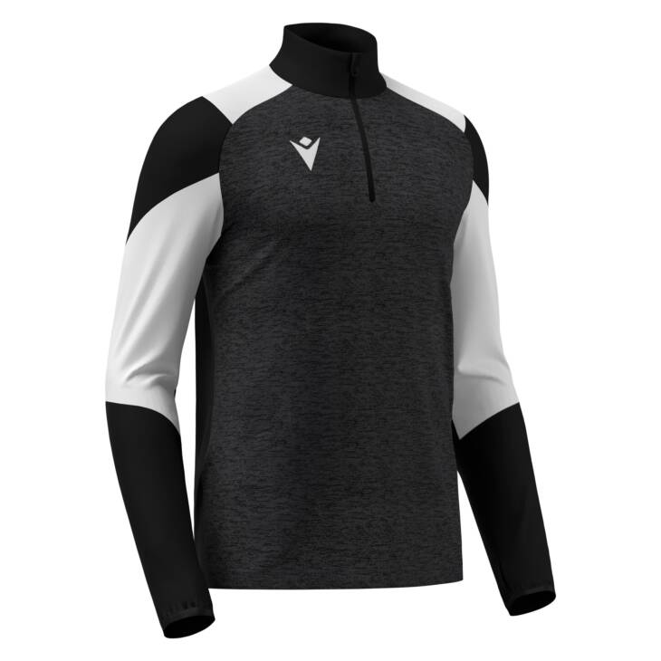 IZEL 1/4 ZIP TOP BLK/WHT,M