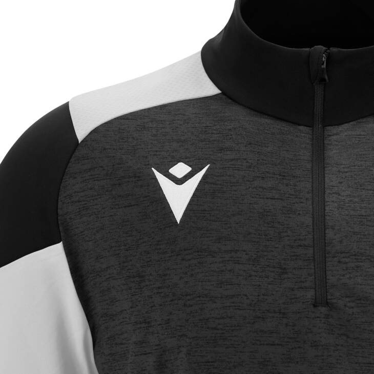 IZEL 1/4 ZIP TOP BLK/WHT,M - Slika 3