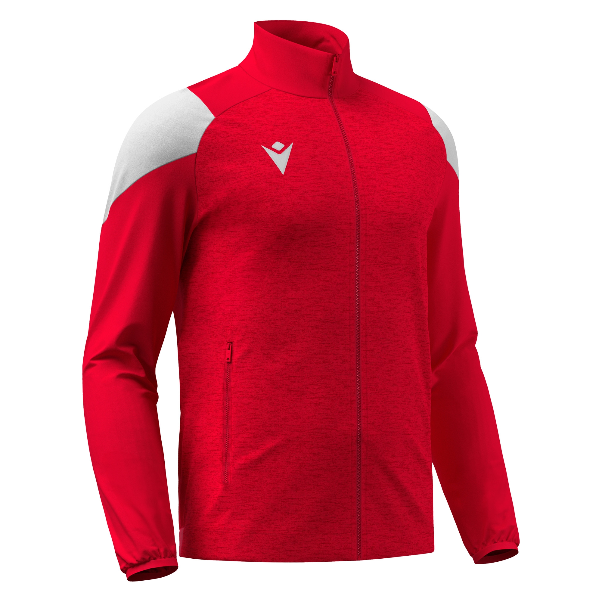 VANIR FULL ZIP TOP, RED/WHT,XXL