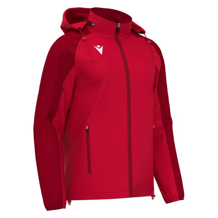 ELBRUS FULL LENGHT ZIP RAINJACKET RED/DRED,L