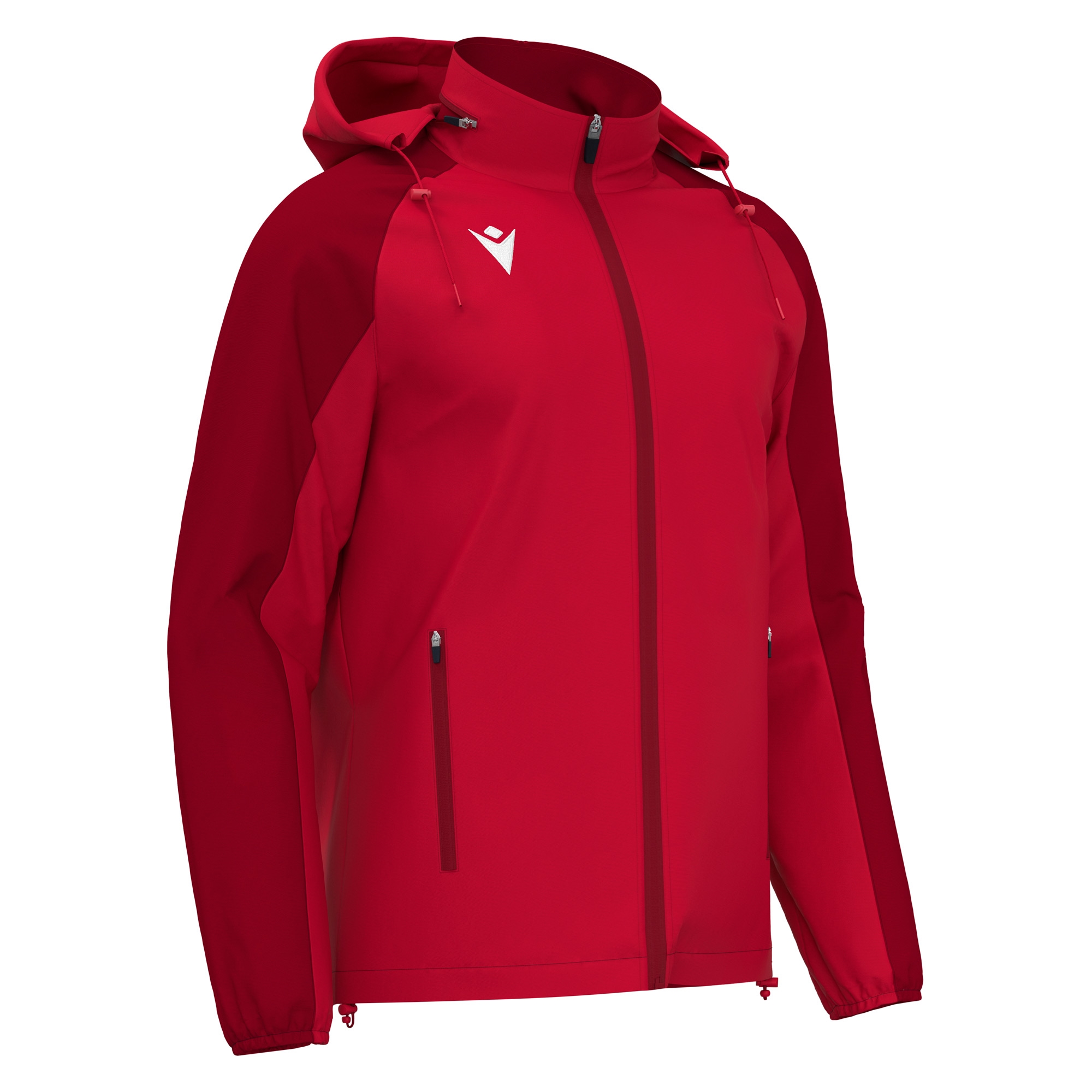ELBRUS FULL LENGHT ZIP RAINJACKET RED/DRED,L