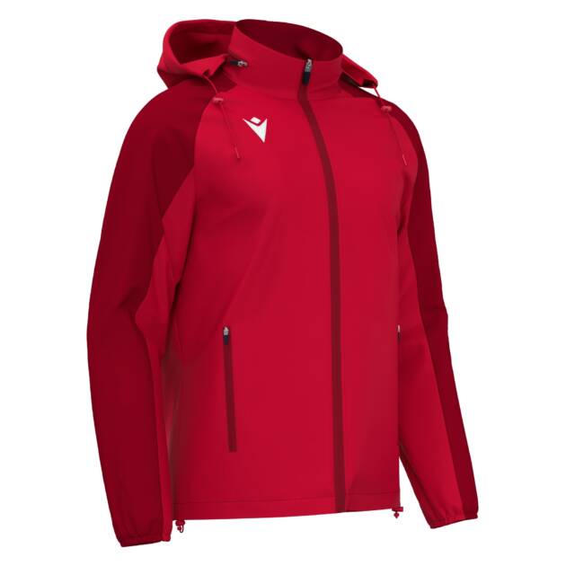 ELBRUS FULL LENGHT ZIP RAINJACKET RED/DRED,XXS
