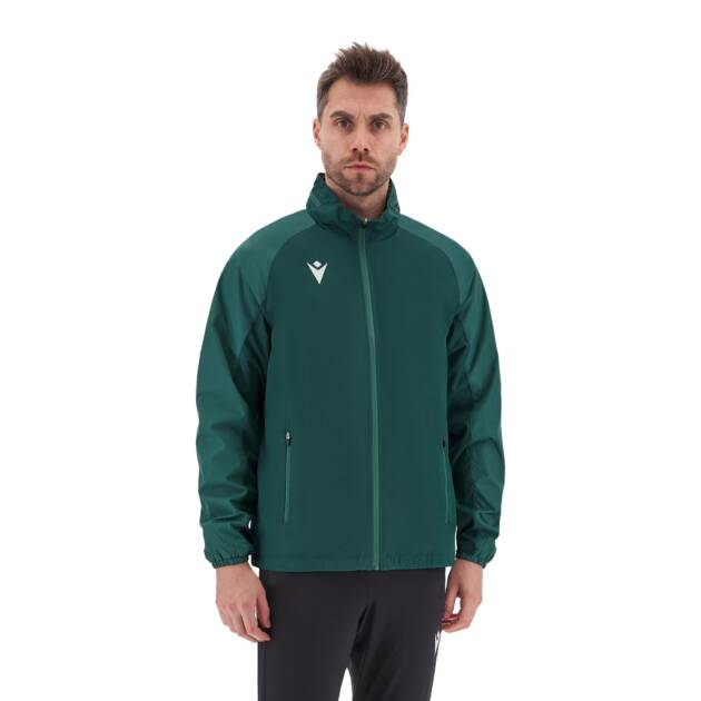 ELBRUS FULL LENGHT ZIP RAINJACKET BGRN/LBGRN,L