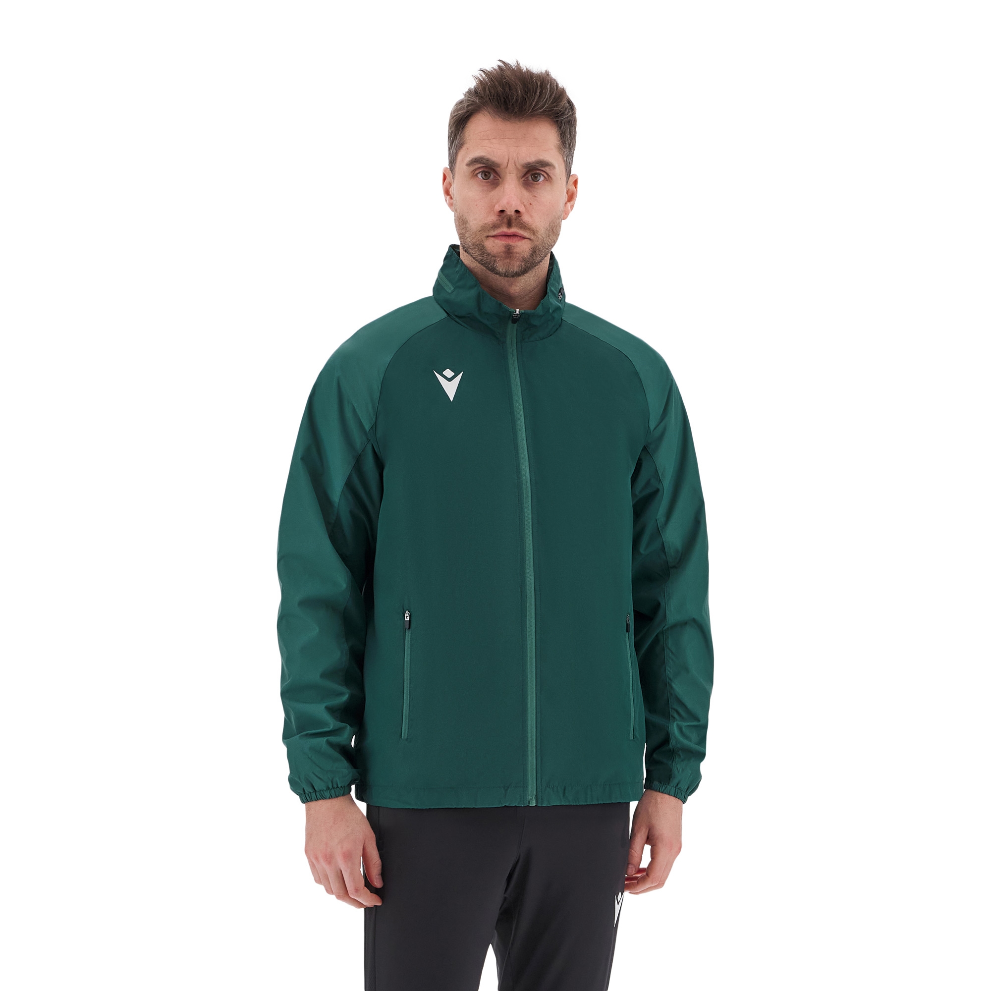 ELBRUS FULL LENGHT ZIP RAINJACKET BGRN/LBGRN,L