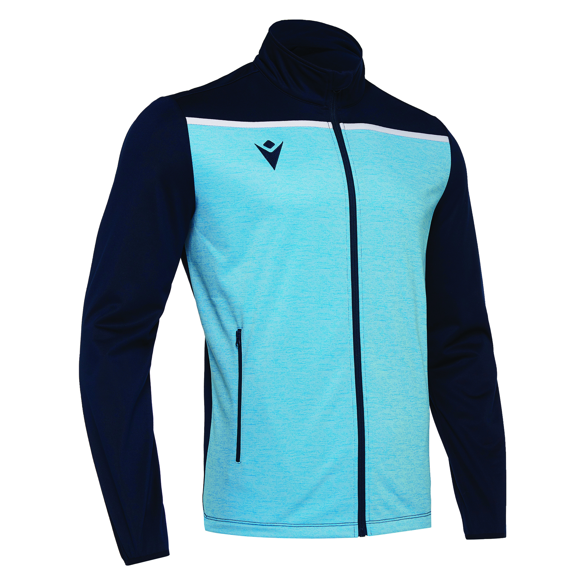 GEA FULL ZIP TOP NAV/COL/WHT ,M