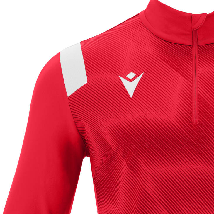 PURUS 1/4ZIP TOP RED/WHT ,XL - Slika 3