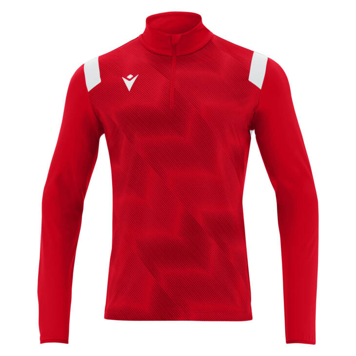 PURUS 1/4ZIP TOP RED/WHT ,XL - Slika 4