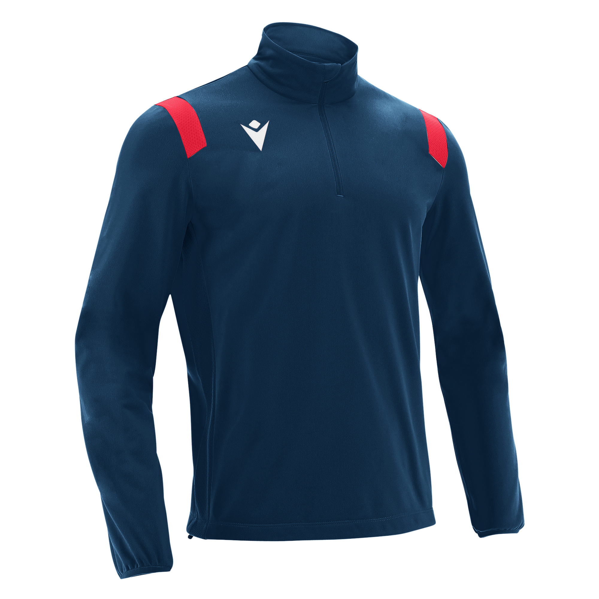 GANGE 1/4 ZIP NAV/RED,XXS