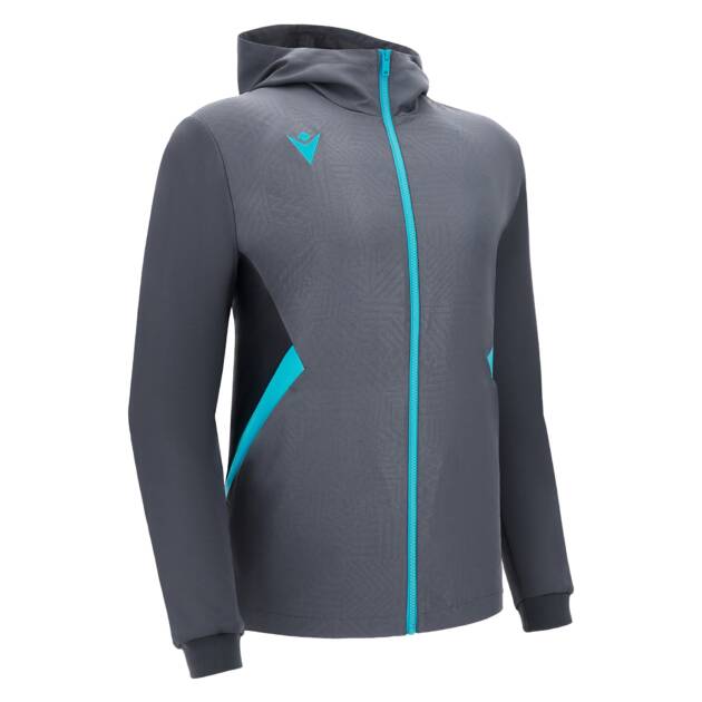 TIAMAT FULL ZIP MICRO HOODY TOP ANT/NSKY,XXL
