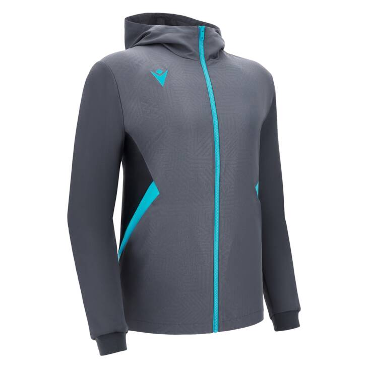 TIAMAT FULL ZIP MICRO HOODY TOP ANT/NSKY,M