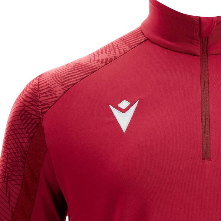 NARYN 1/4 ZIP TOP RED/DRED,L - Slika 3
