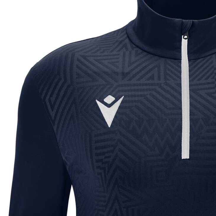 FRASER 1/4 ZIP TOP NAV/WHT,L - Slika 3