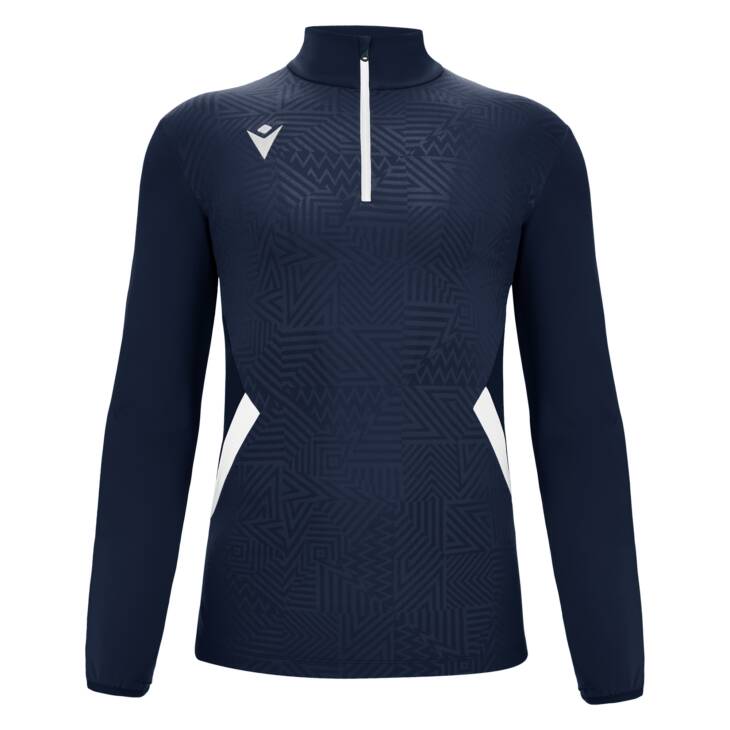 FRASER 1/4 ZIP TOP NAV/WHT,L - Slika 5
