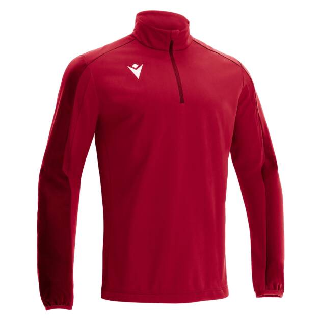 ARNO 1/4 ZIP TOP RED/DRED ,L