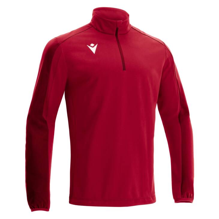 ARNO 1/4 ZIP TOP RED/DRED ,L