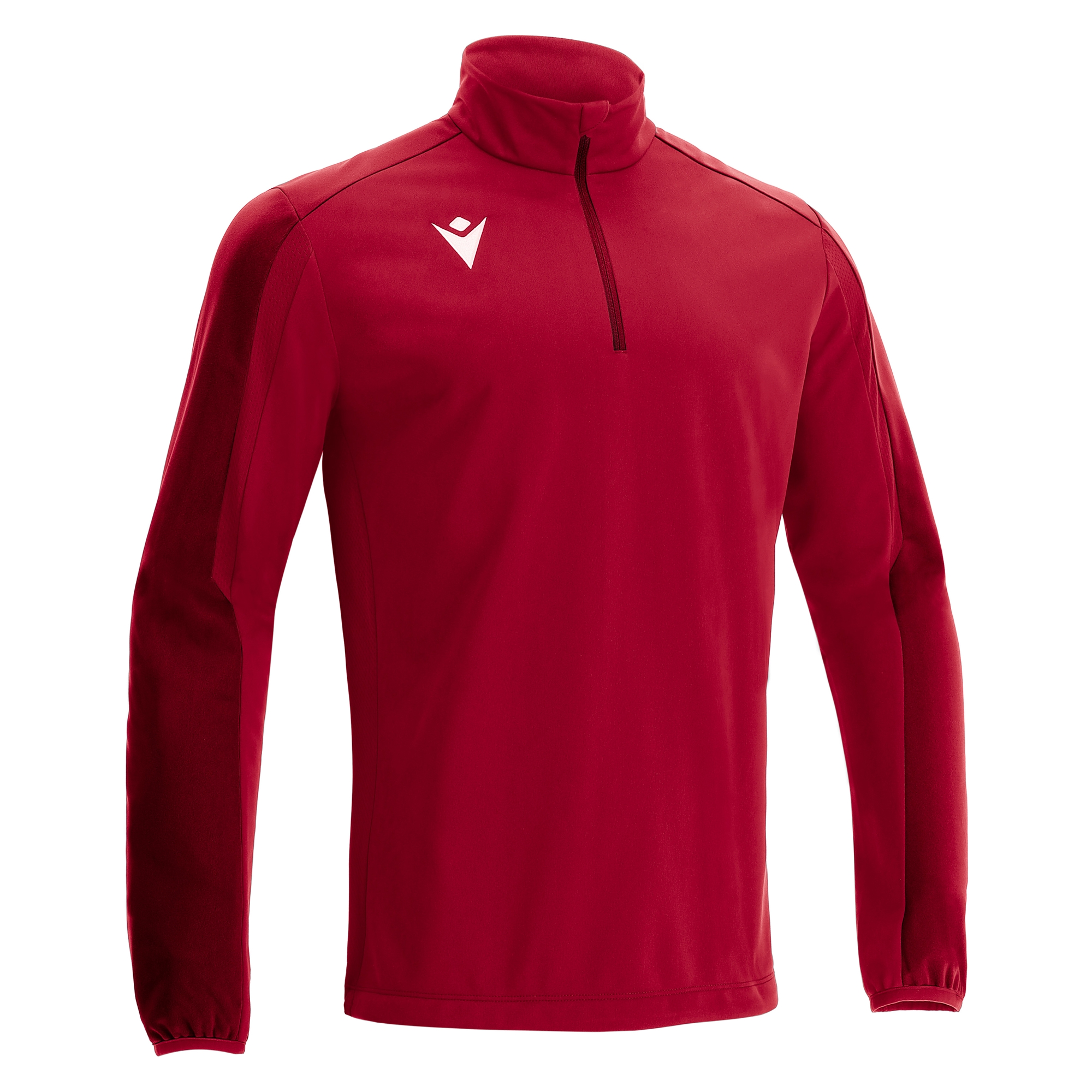 ARNO 1/4 ZIP TOP RED/DRED ,L