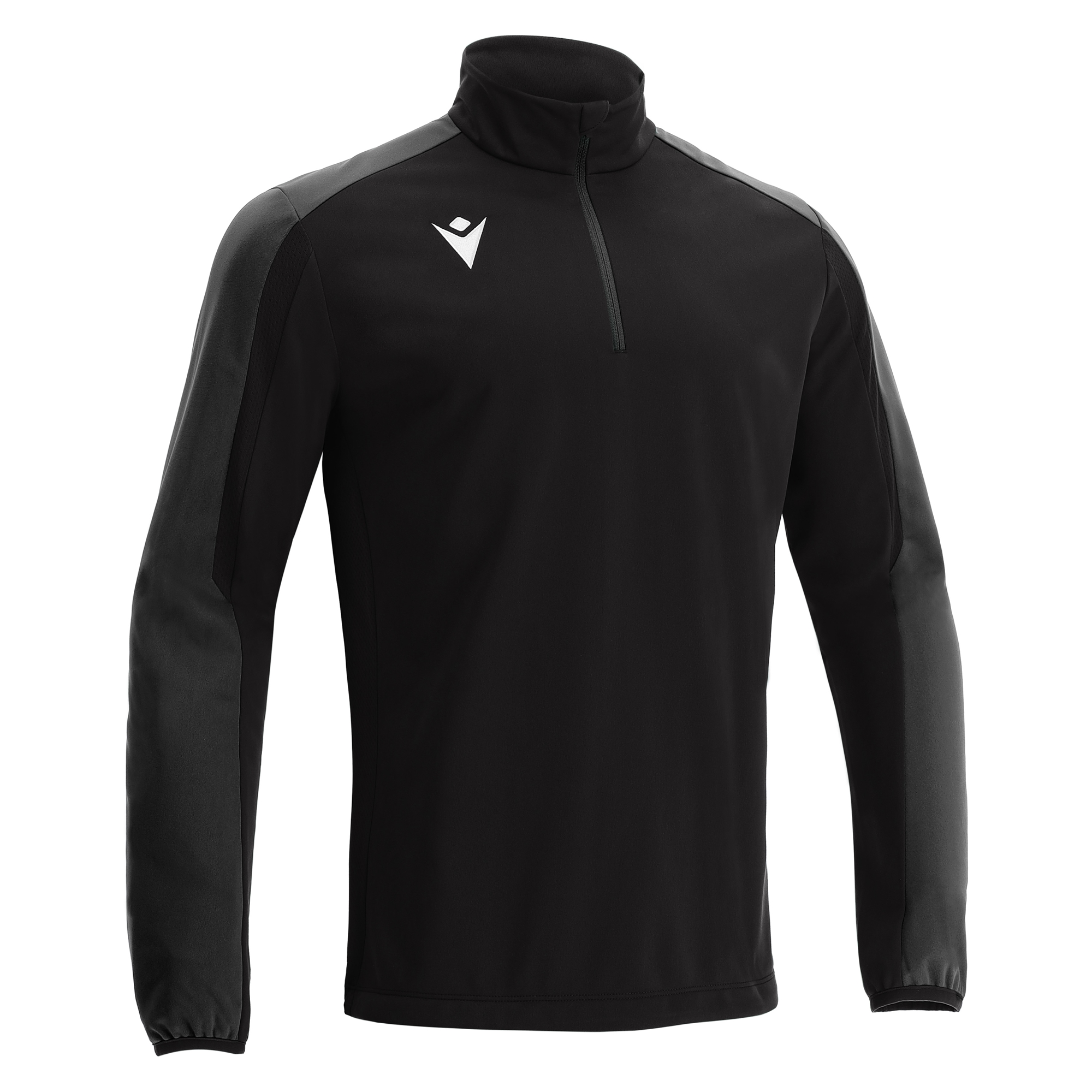 ARNO 1/4 ZIP TOP BLK/DGRY,XL