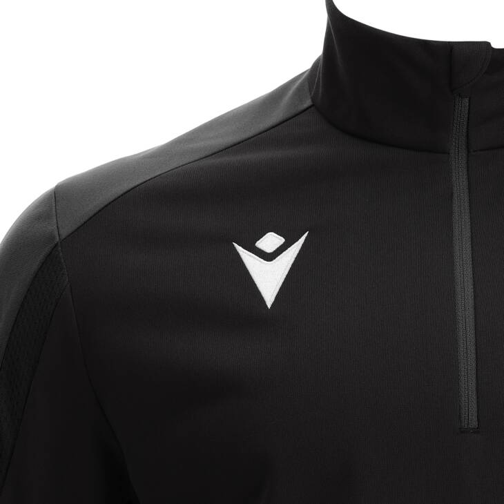 ARNO 1/4 ZIP TOP BLK/DGRY,3XS - Slika 3