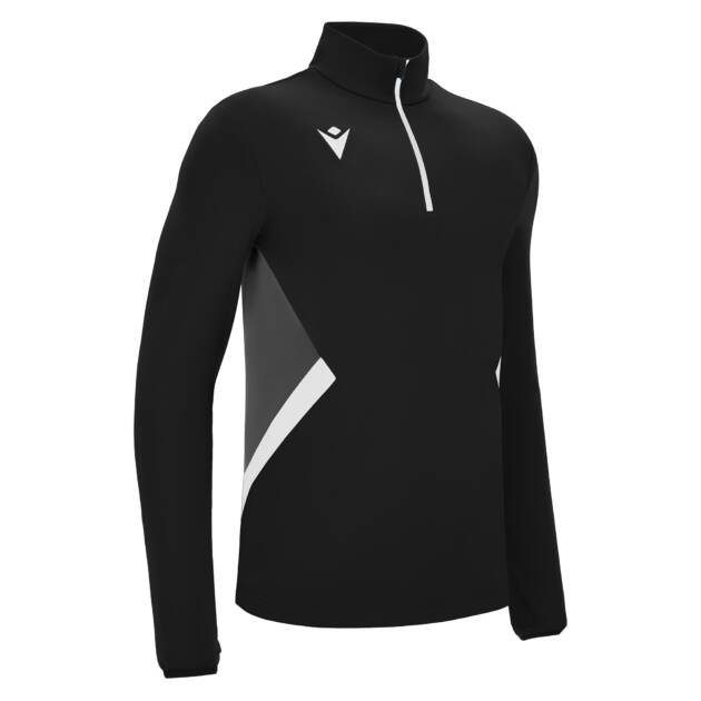 PIAVE 1/4 ZIP TOP BLK/WHT,M