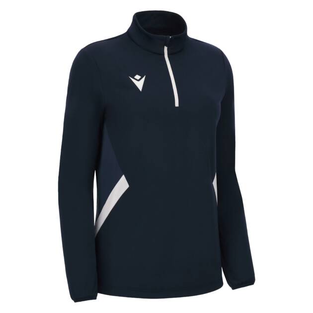 MAIRA WOMAN 1/4 ZIP TOP NAV/WHT,M