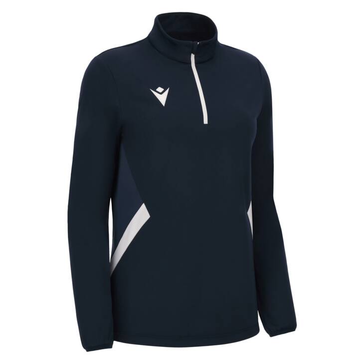 MAIRA WOMAN 1/4 ZIP TOP NAV/WHT,M