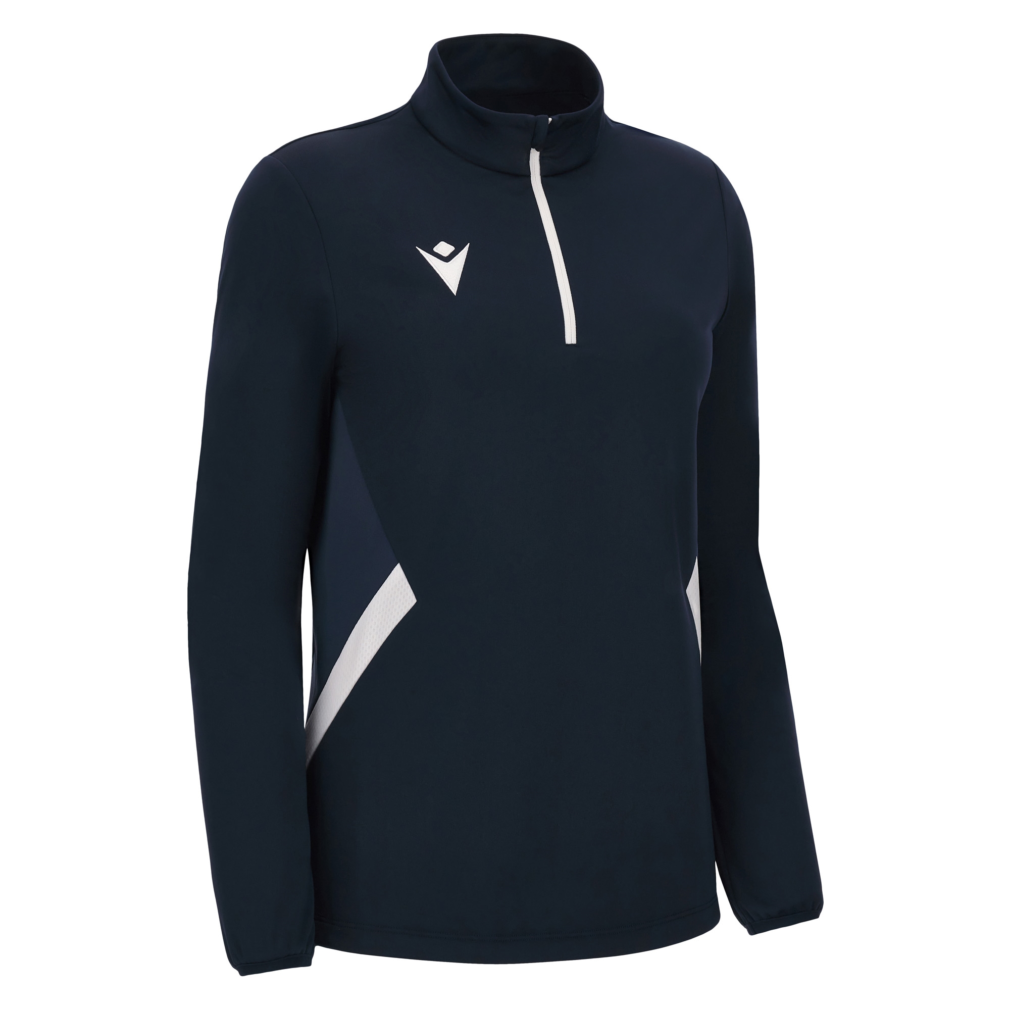 MAIRA WOMAN 1/4 ZIP TOP NAV/WHT,M