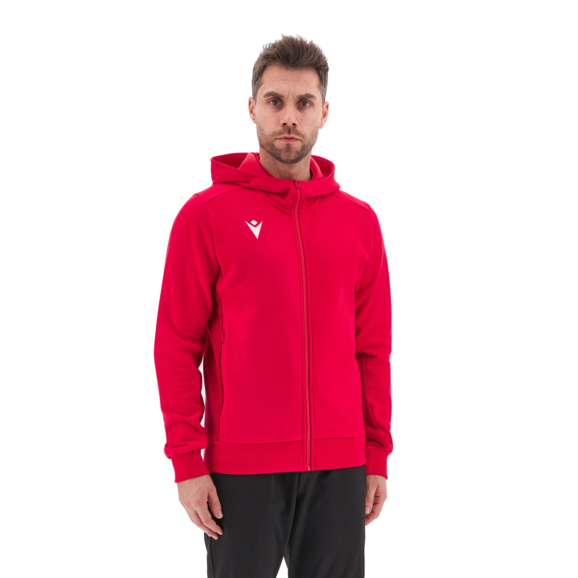 TRUMPET FULL LENGHT ZIP HOODIE RED/DRED,M