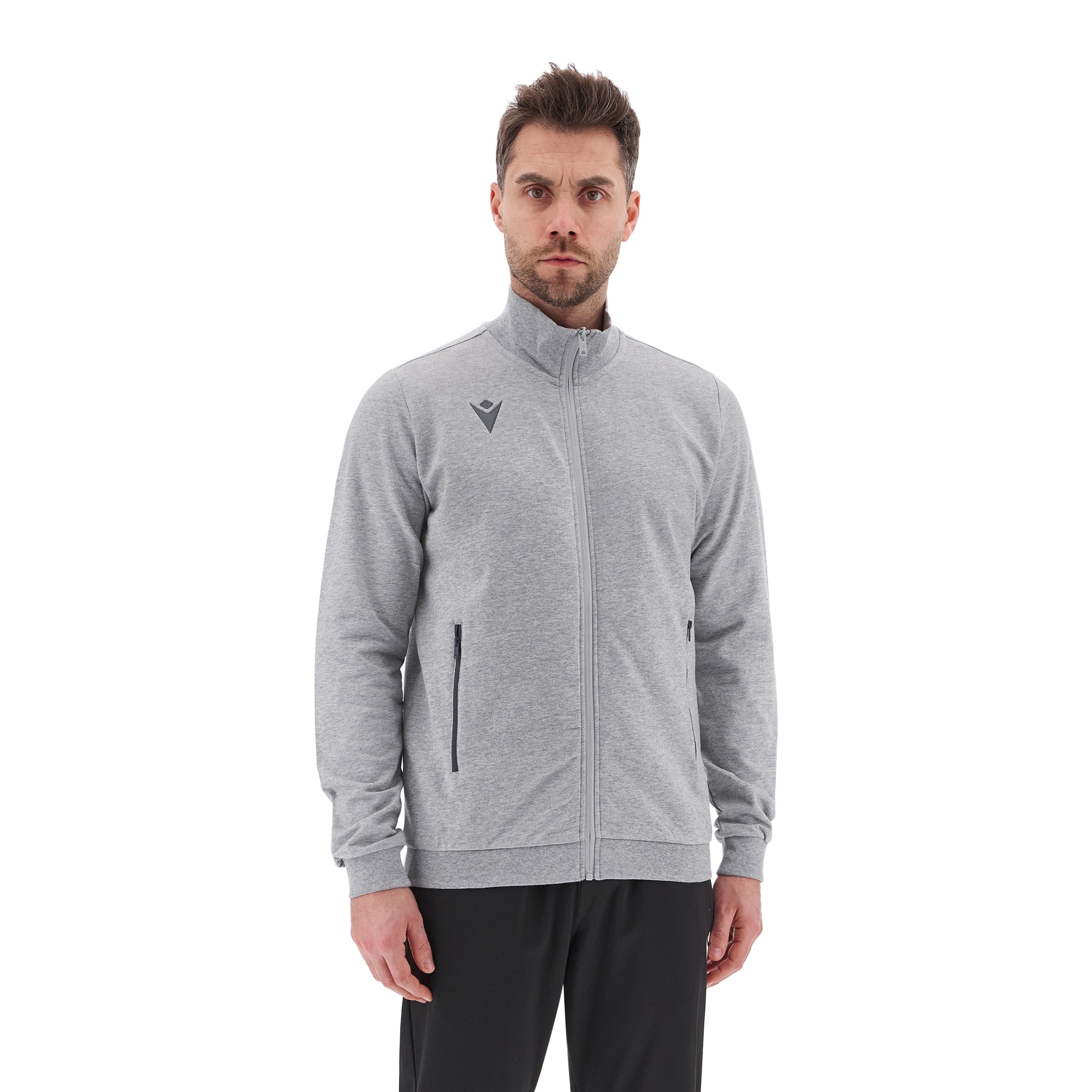 BEAT FULL LENGTH ZIP TOP GRY MEL,XXL