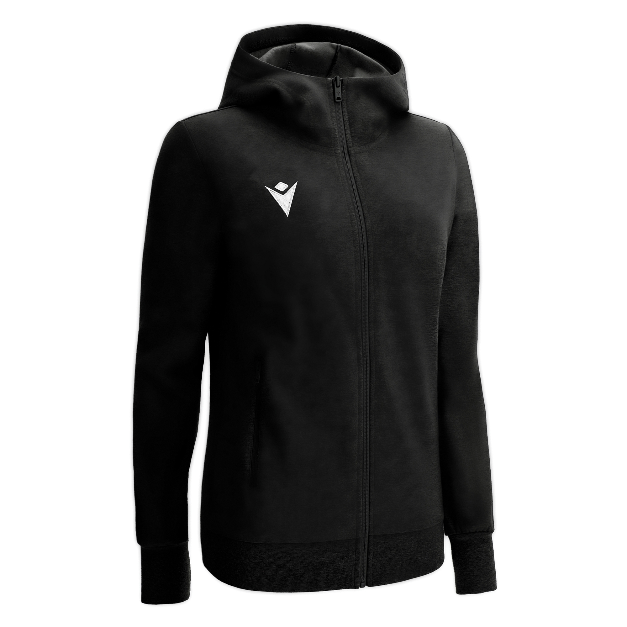 DRUM FULL LENGHT ZIP WOMAN HOODIE GRY MEL,M