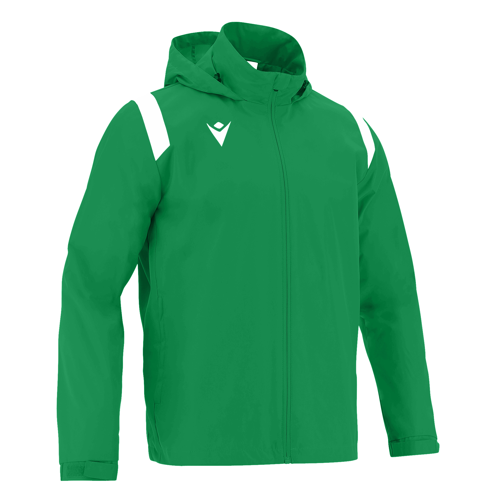 SARANSK FULL ZIP WINDBREAKER GRN/WHT,XS