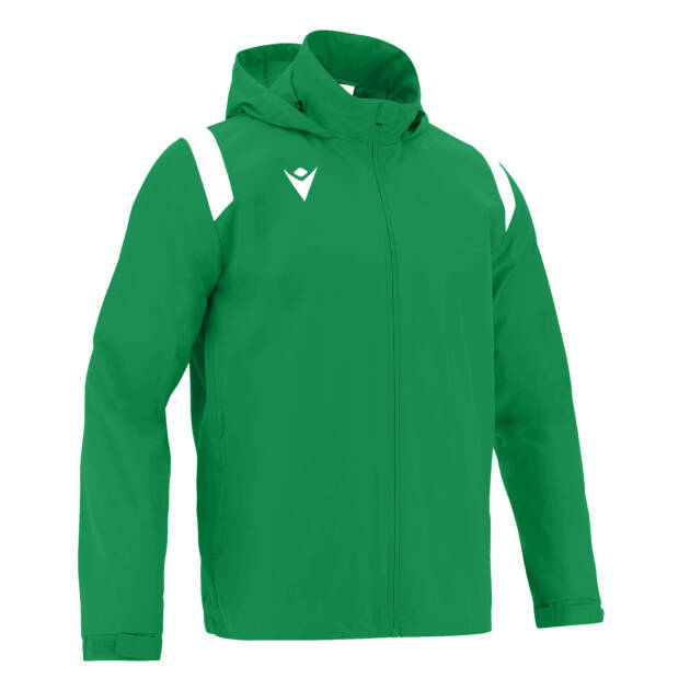 SARANSK FULL ZIP WINDBREAKER GRN/WHT,S