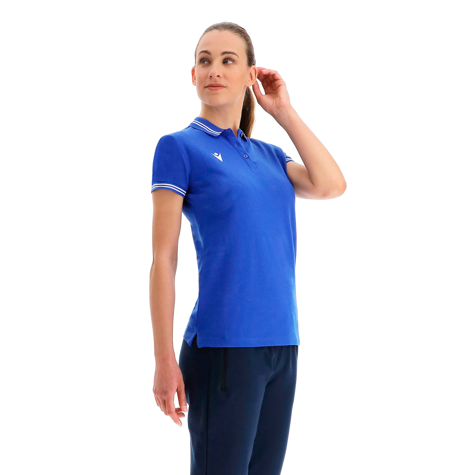 HAMBO POLO WOMAN ROY/WHT SS,M
