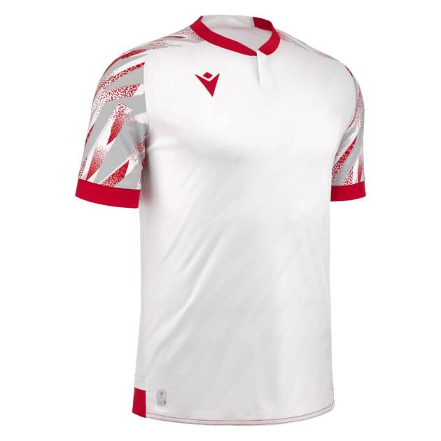THEMIS ECO SHIRT WHT/RED  SS,M