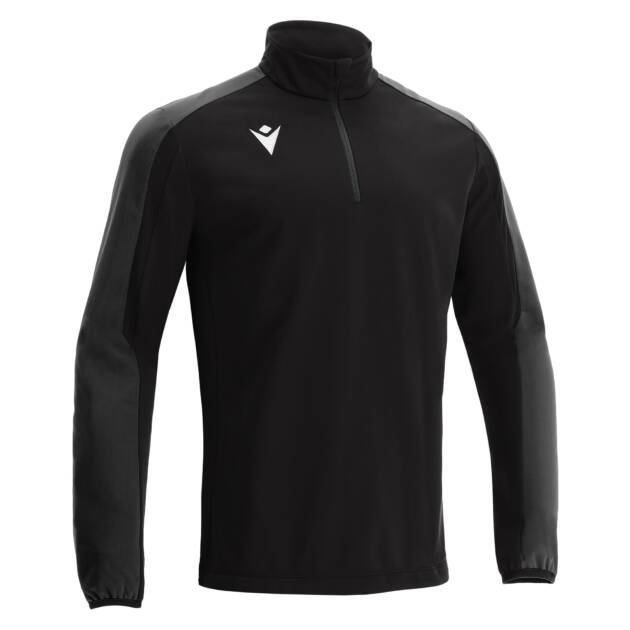ARNO 1/4 ZIP TOP BLK/DGRY,XXS