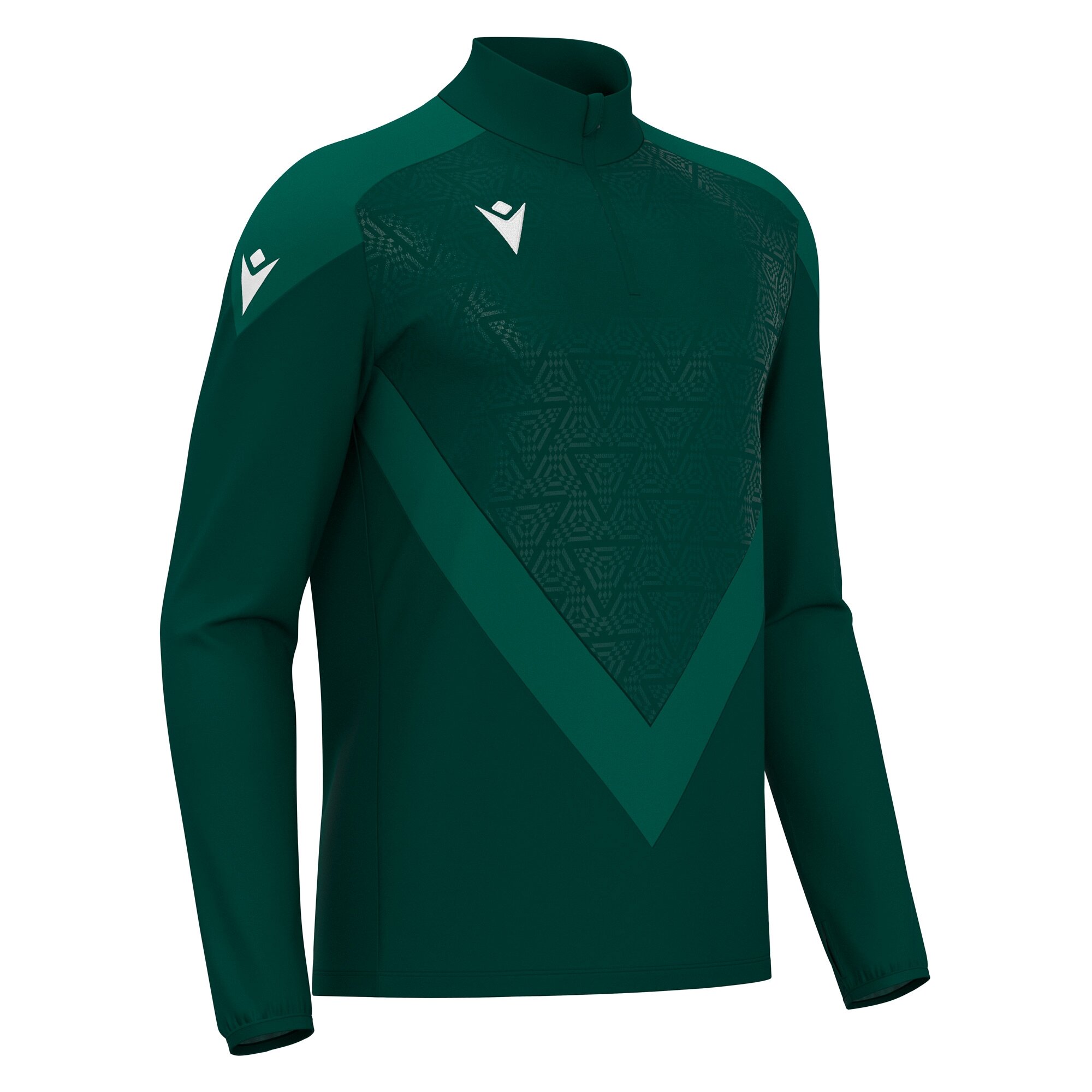 YARUGA 1/4 ZIP TOP BGRN/LBGRN ,L