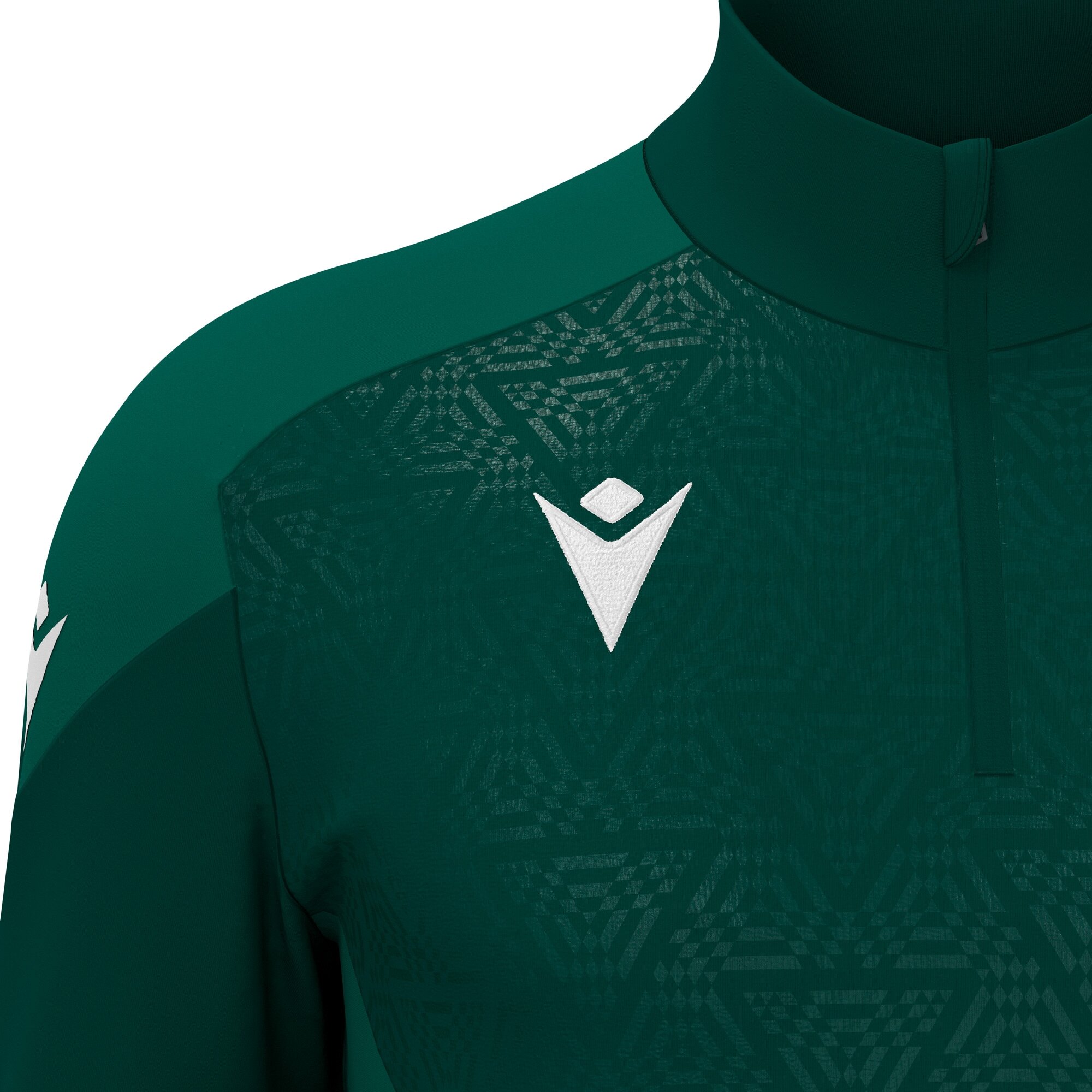 YARUGA 1/4 ZIP TOP BGRN/LBGRN ,L - Slika 3