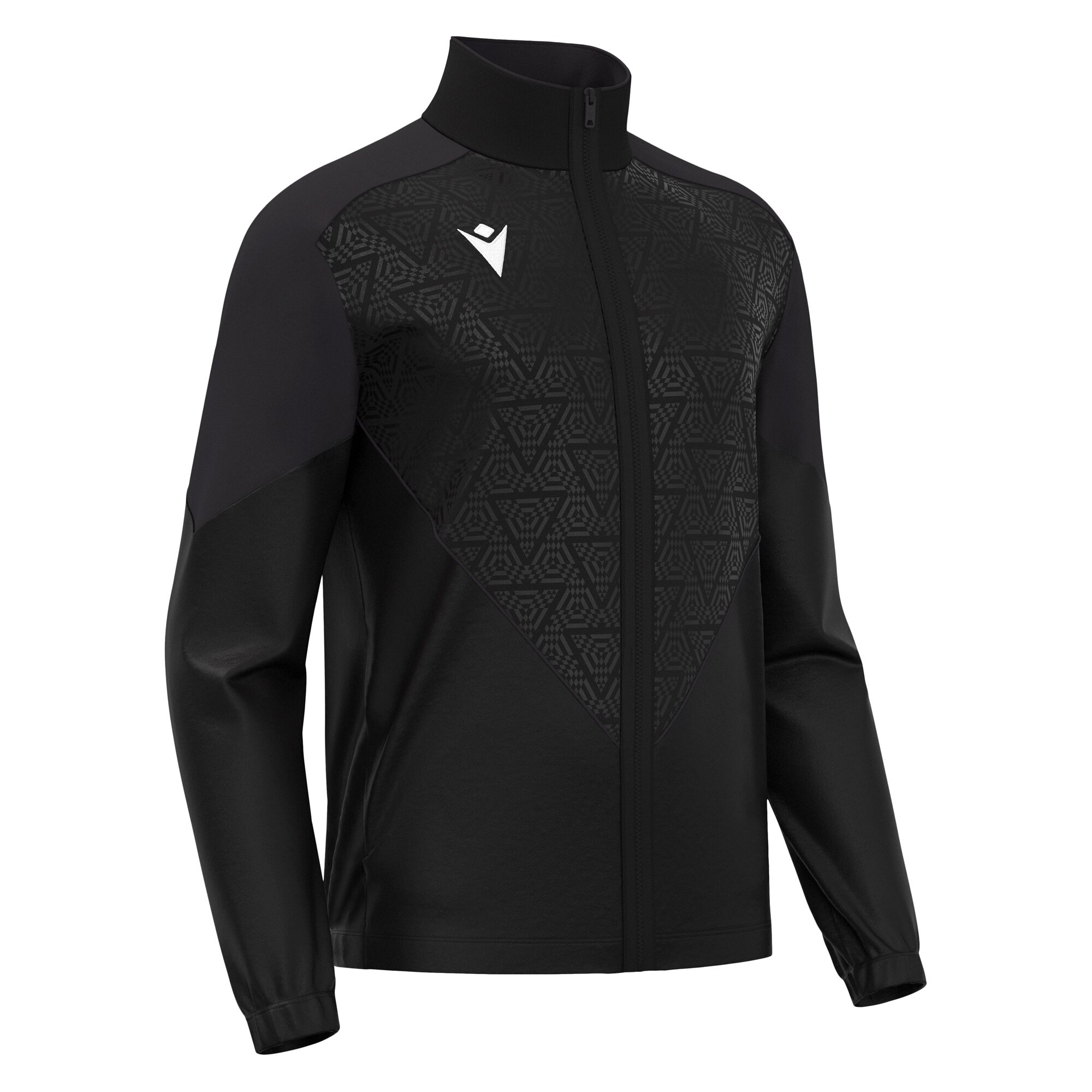 POSEIDON FULL ZIP TOP BLK/DGRY, S