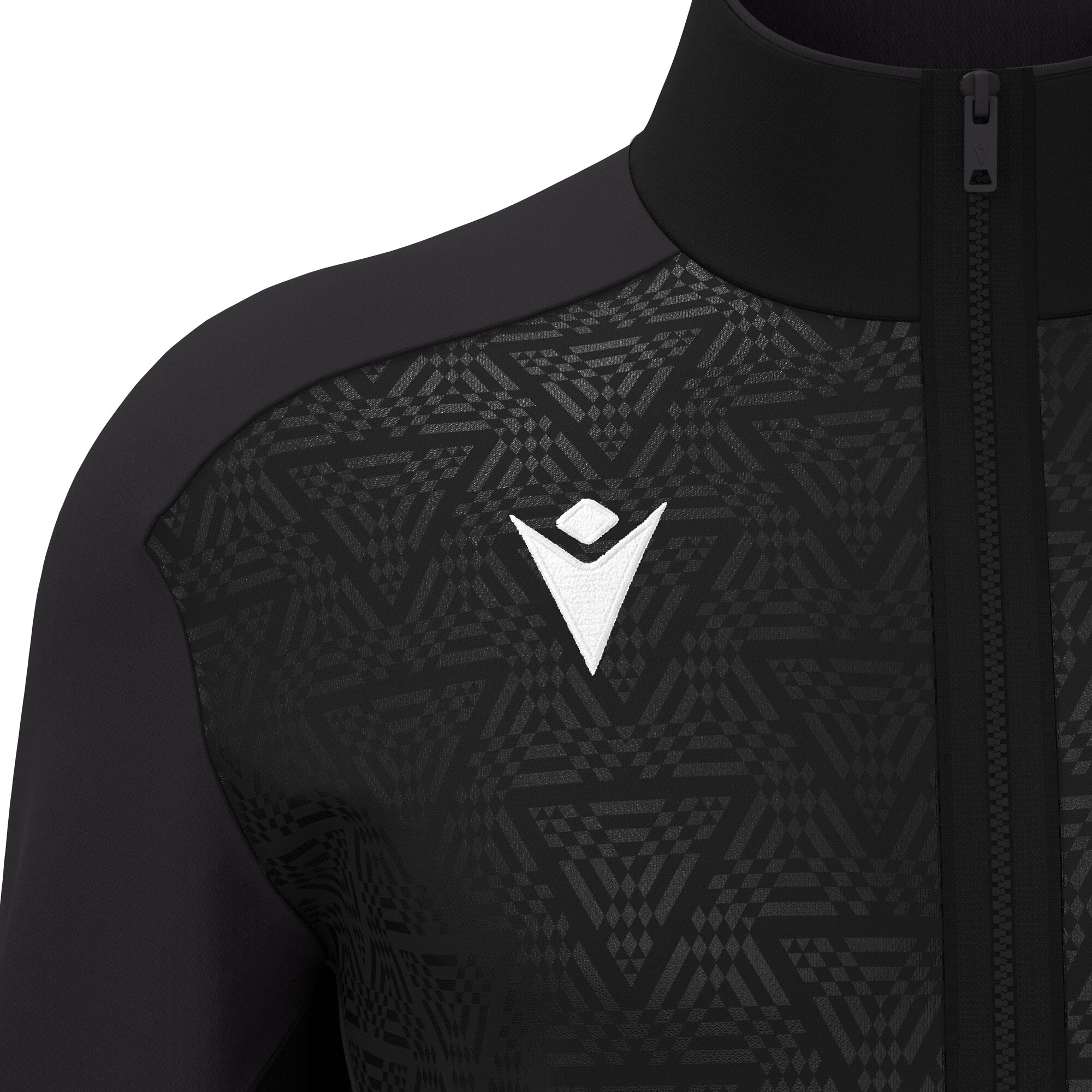 POSEIDON FULL ZIP TOP BLK/DGRY, XS - Slika 3