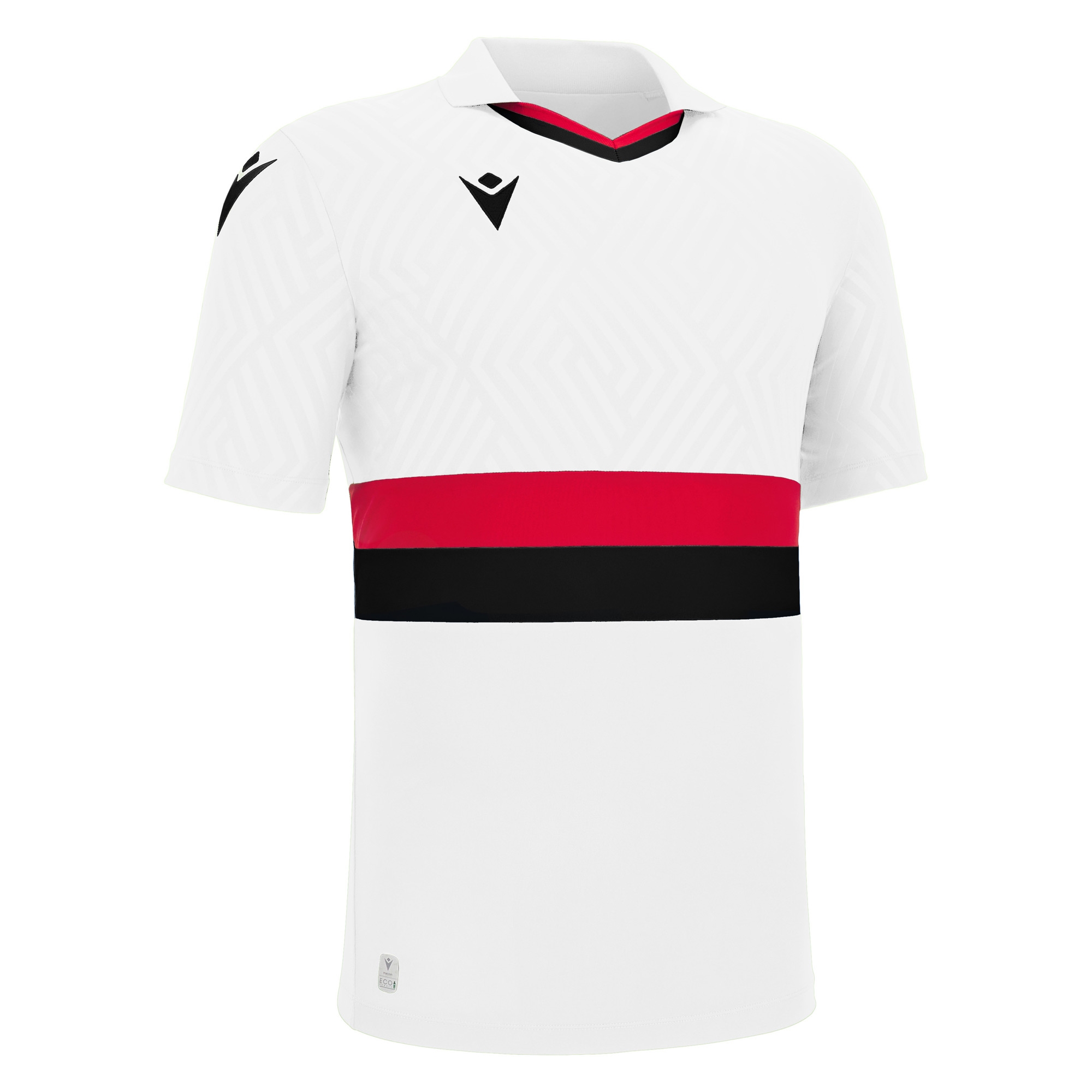 CHARON ECO SHIRT WHT/RED/BLK SS ,M